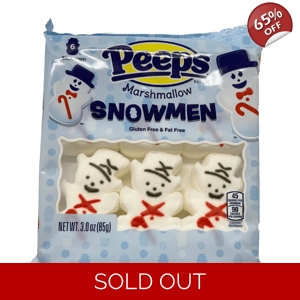 Peeps Marshmallow Snowmen - Christmas Snowman Sweet Treats 6 Pack 85g
